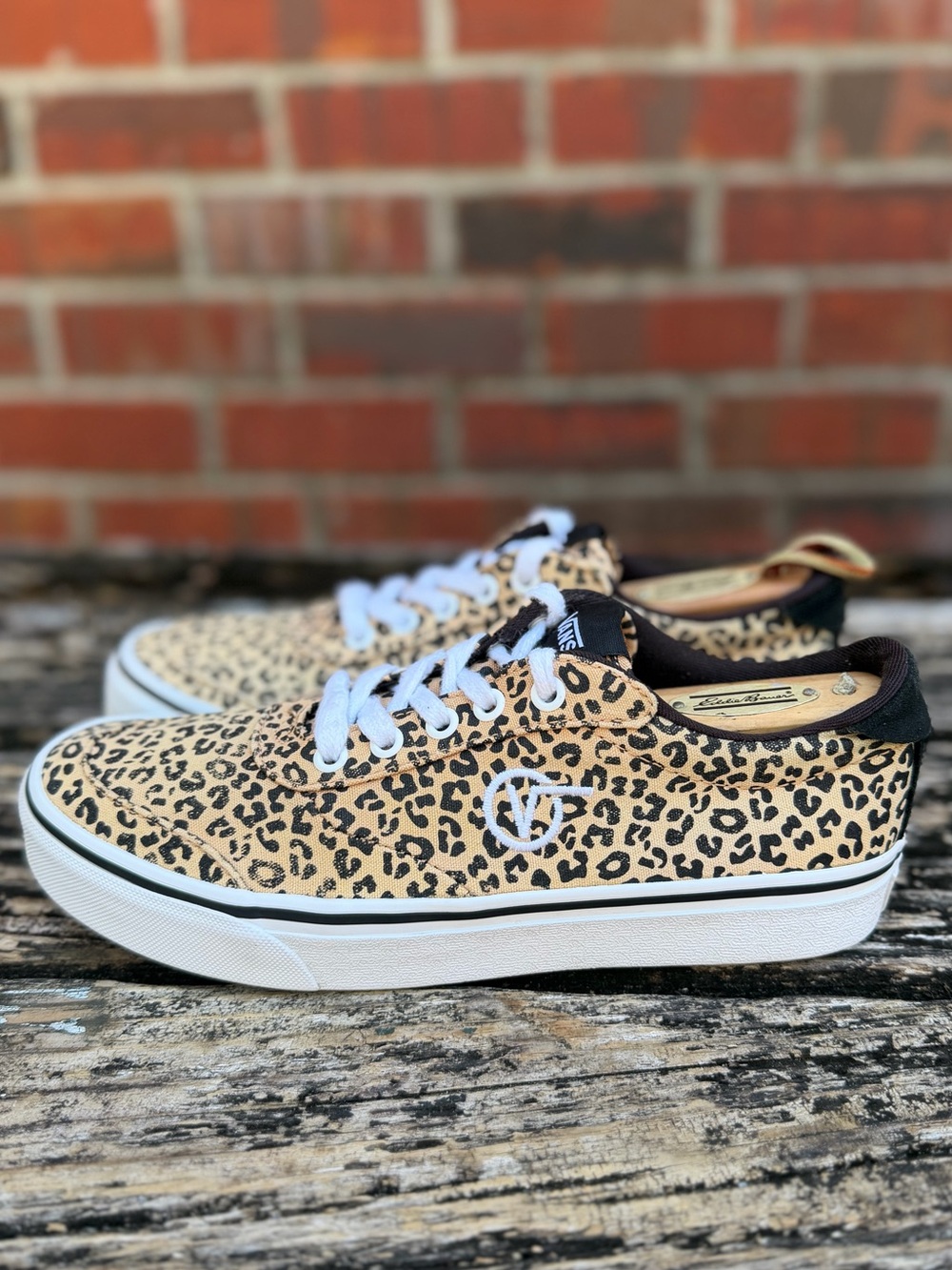 Vans Sport Vulc Women’s Sz 8.5 Lace Up VN0A5ELC36I Cheetah Print Skate Shoes X1 - Picture 4 of 14